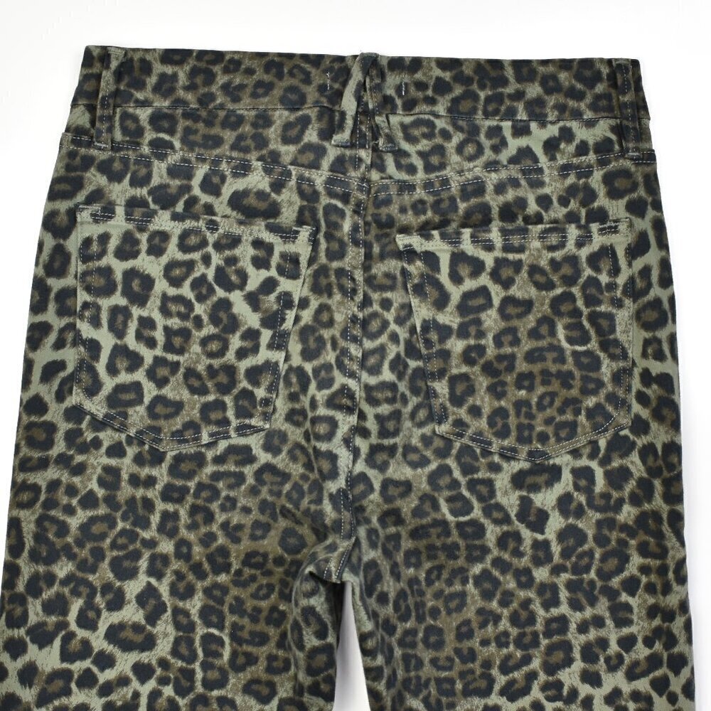 Good American Good Waist Crop Leopard - 8/29 - Picture 3 of 7